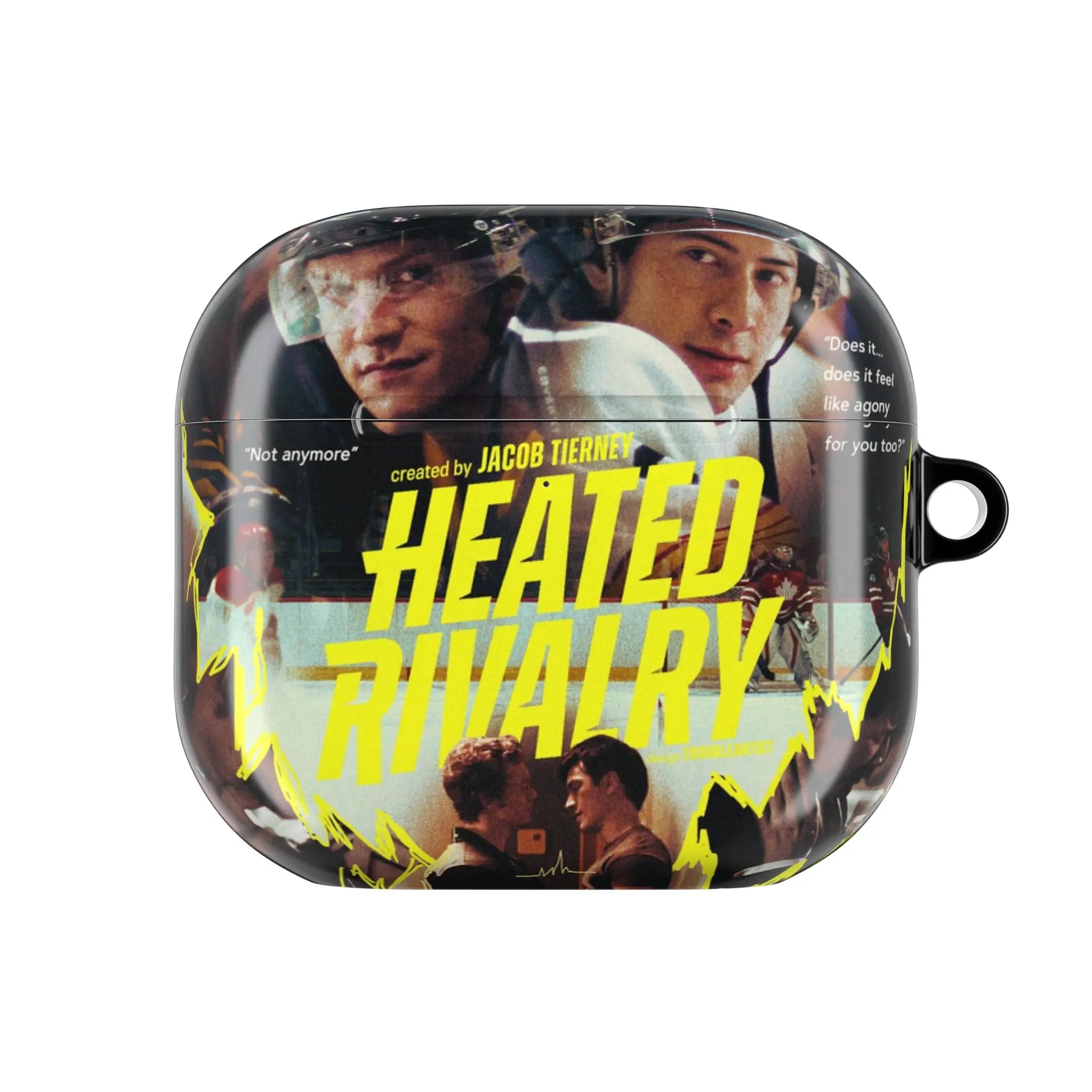 Heated Rivalry Inspired Airpods Case for Generation 1 2 3 4 & Pro 1 2 3, Hollander & Rozanov LGBT Love Romance Hockey Movie Booktok Merch Gift for Fan Reader Airpods Cover